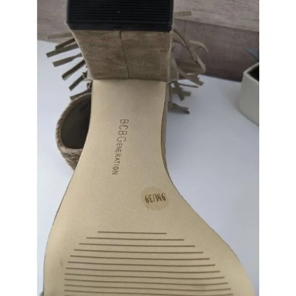 BCBGeneration Fringe Heels