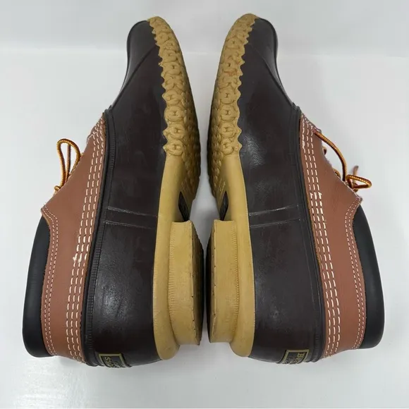 Bean Boots , Gumshoe by L.L. Bean Made in USA Tan/Bean Boot Brown/Gum Size 12