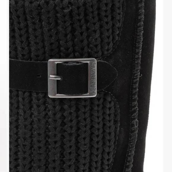 BEARPAW Boots! Black Suede! Stella! NIB! Size 10