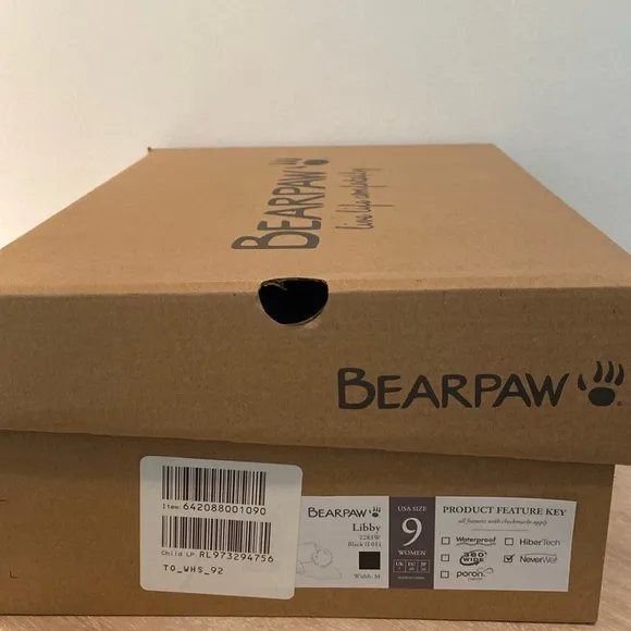 BearPaw New Pull On Suede Boots Libby Pom Pom Sheepskin Black Size 9M