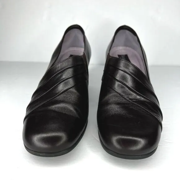 Beautifeel Womens Anne Black Leather Pump Heels Size 7