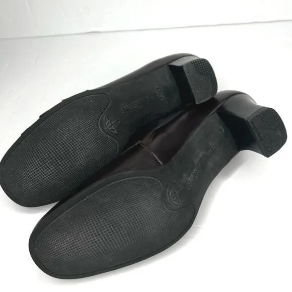 Beautifeel Womens Anne Black Leather Pump Heels Size 7