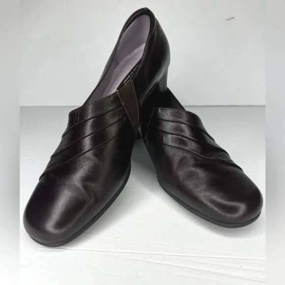 Beautifeel Womens Anne Black Leather Pump Heels Size 7