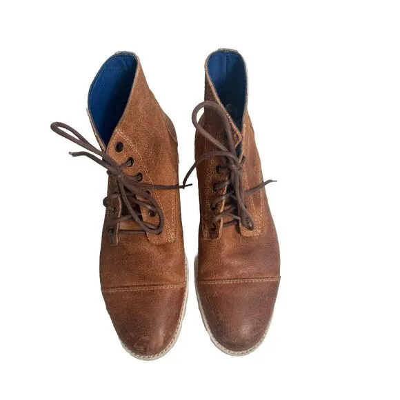 Bed Stu Leonardo Boots Men's‎ Size 9.5 Tan Leather Office Preppy