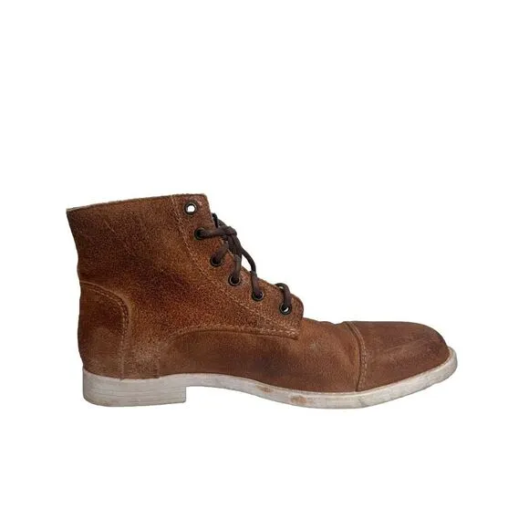 Bed Stu Leonardo Boots Men's‎ Size 9.5 Tan Leather Office Preppy
