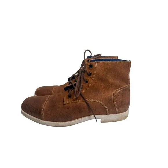 Bed Stu Leonardo Boots Men's‎ Size 9.5 Tan Leather Office Preppy