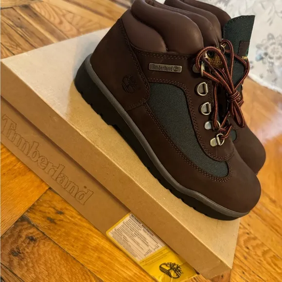 Beef &amp; Broccoli Timberland Brown and Green Boots