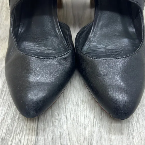 BELLE by Sigerson Morrison Black Bobby Ankle Shoe Heels Bootie