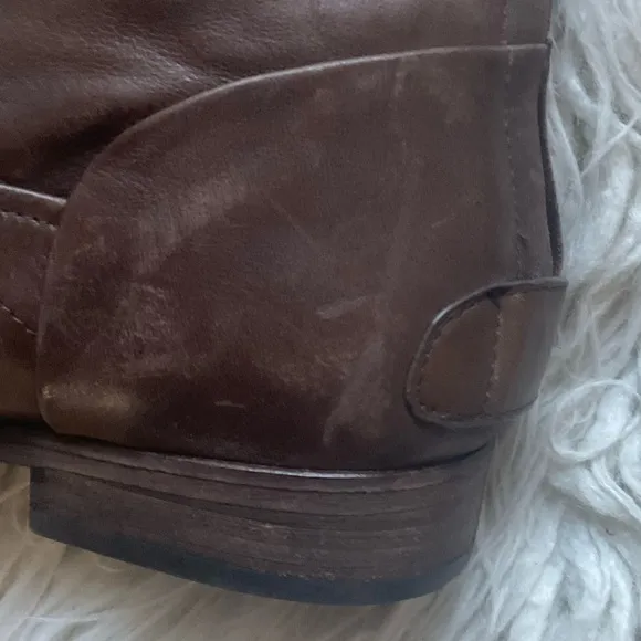 Belle Sigerson Morrison Genuine Leather Brown Knee High Riding Boots Size 8.5