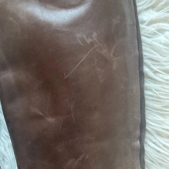 Belle Sigerson Morrison Genuine Leather Brown Knee High Riding Boots Size 8.5