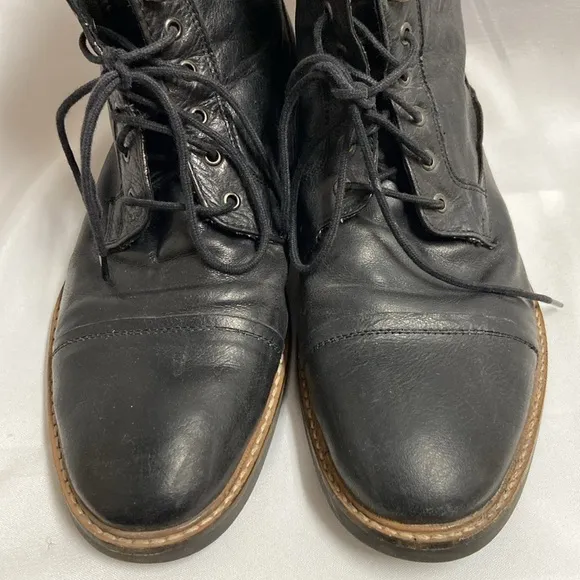 Ben Sherman Luke Chukka Cap Toe Lace-Up Boots Black Size 10.5