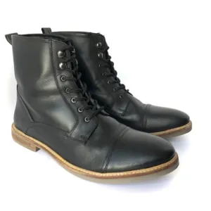 Ben Sherman Luke Chukka Cap Toe Lace-Up Boots Black Size 10.5