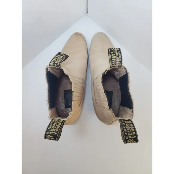 Bessero Mens Sz 10 Short Boots Cream Beige