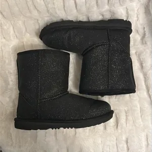 Big Girl's UGG Classic Short II Glitter Boots