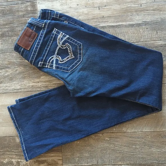 BIG STAR &quot;Remi&quot; low-rise bootcut jeans medium wash The Buckle sz 27L tall