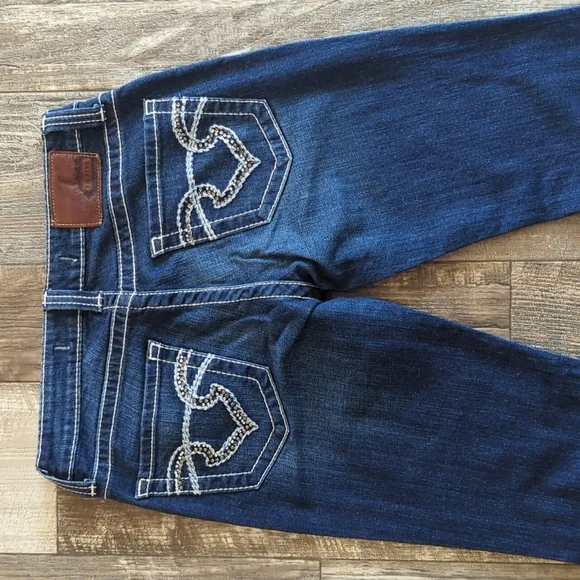 BIG STAR &quot;Remi&quot; low-rise bootcut jeans medium wash The Buckle sz 27L tall