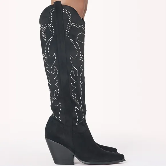 BILLINI Celara Studed Faux Suede Boot ~ NWOT