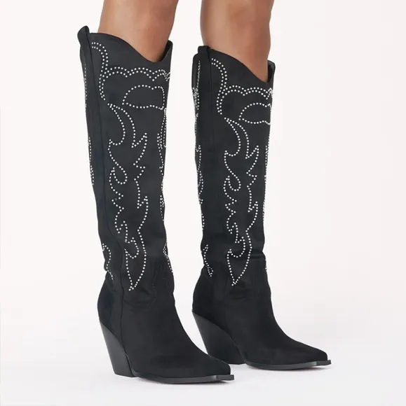 BILLINI Celara Studed Faux Suede Boot ~ NWOT