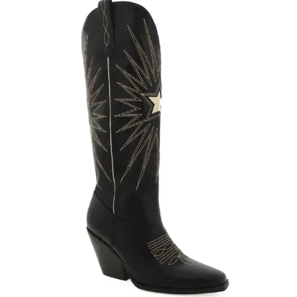 BILLINI Constance Gold Star Western Inspired Boot