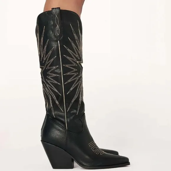 BILLINI Constance Gold Star Western Inspired Boot
