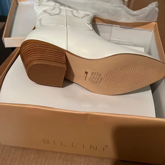 Billini URSON WHITE tall boots western
