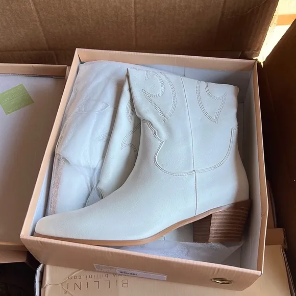 Billini URSON WHITE tall boots western