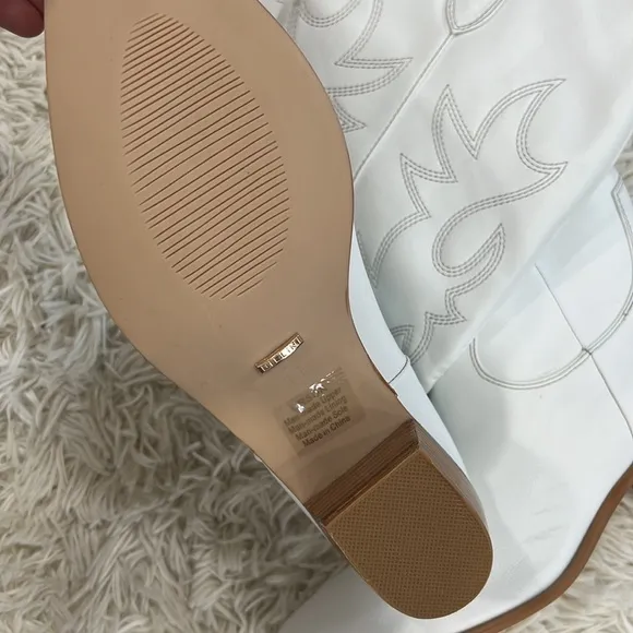 BILLINI URSON WHITE western boots tall