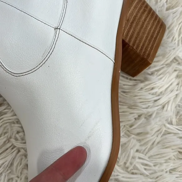 BILLINI URSON WHITE western boots tall