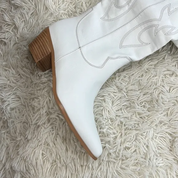 BILLINI URSON WHITE western boots tall