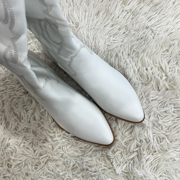 BILLINI URSON WHITE western boots tall