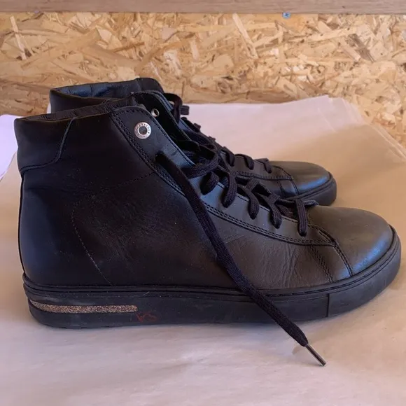 BIRKENSTOCK BEND MID NATURAL LEATHER Boots in Black Size 7-7.5  (40)