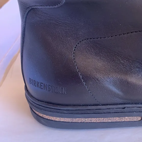 BIRKENSTOCK BEND MID NATURAL LEATHER Boots in Black Size 7-7.5  (40)