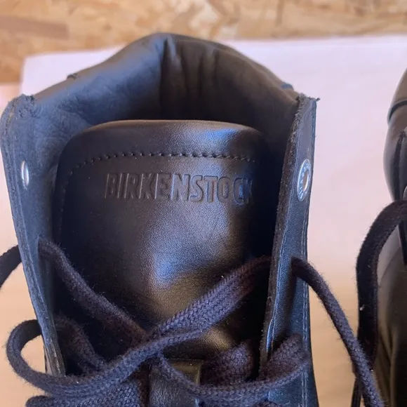 BIRKENSTOCK BEND MID NATURAL LEATHER Boots in Black Size 7-7.5  (40)