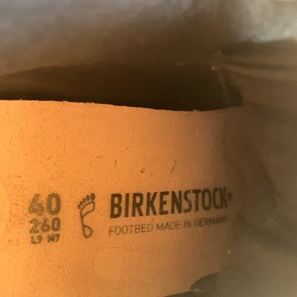 BIRKENSTOCK BEND MID NATURAL LEATHER Boots in Black Size 7-7.5  (40)