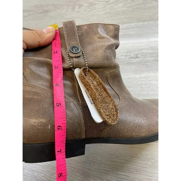 Birkenstock Sarnia 1006923 Women's 8.5 Brown Suede Leather Side Zip Ankle Bootie