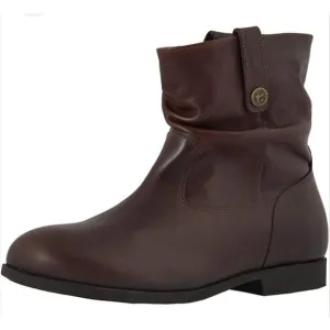Birkenstock Sarnia Boots Espresso Leather Size 36 EU 5 Ladies NIB Vintage Look