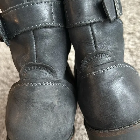Birkenstock Stowe Women's Size 37 Black Leather Ankle Boots