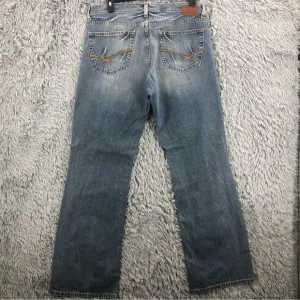 BKE Buckle Jeans Mens  Size 36 Jaxon Blue Straight Leg Long Buttonfly