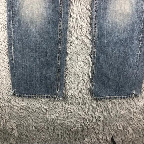 BKE Buckle Jeans Mens  Size 36 Jaxon Blue Straight Leg Long Buttonfly