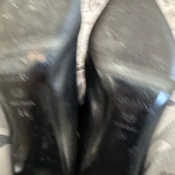 Black Pollini Leather Knee-High Boots