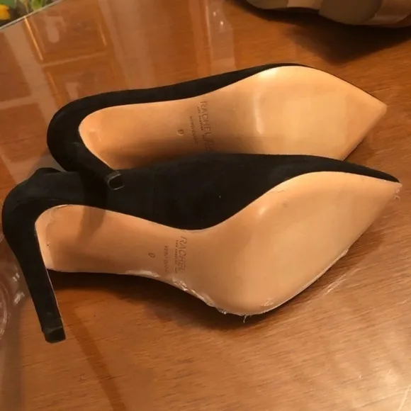 Black Suede Pump Heels by Rachel Zoe