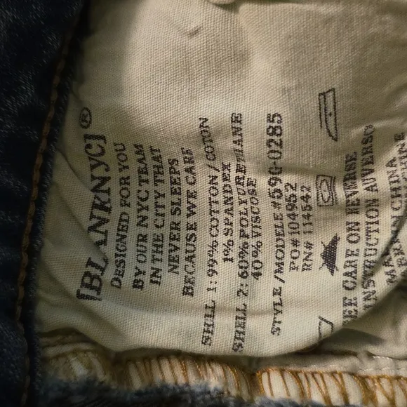 Blank NYC Denim And Black Faux Leather Distressed Mini Skirt Grunge