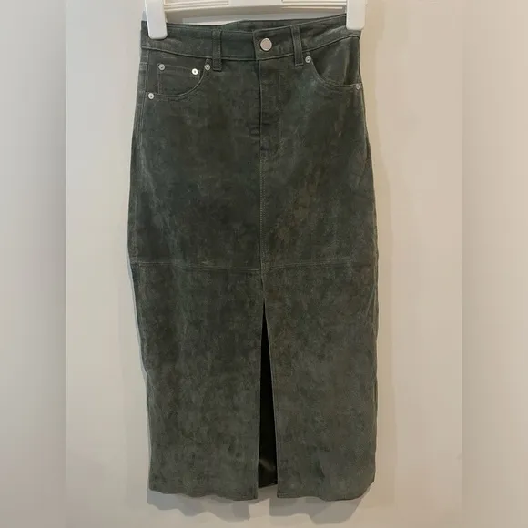BLANKNYC Hunter Front Slit Midi Skirt