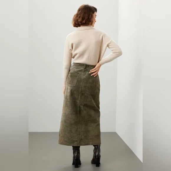 BLANKNYC Hunter Front Slit Midi Skirt