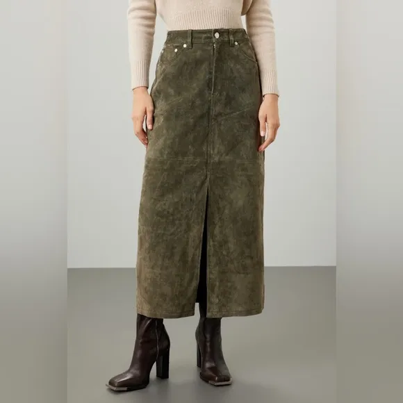 BLANKNYC Hunter Front Slit Midi Skirt