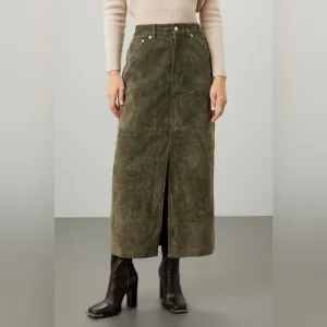 BLANKNYC Hunter Front Slit Midi Skirt