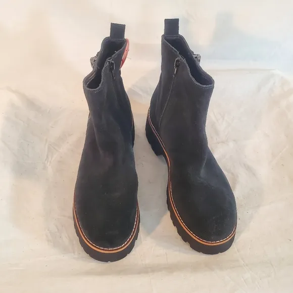 Blondo Women's Size 8.5 Valen Waterproof Leather Ankle Boots Black New