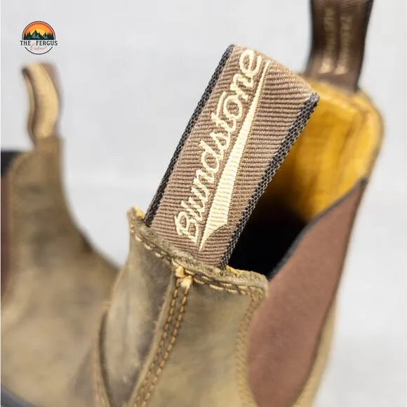 Blundstone Style 585 Brown Leather Boots Rustic Chore Barn Cabincore Size 8.5
