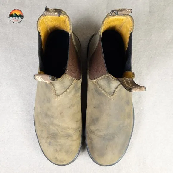 Blundstone Style 585 Brown Leather Boots Rustic Chore Barn Cabincore Size 8.5