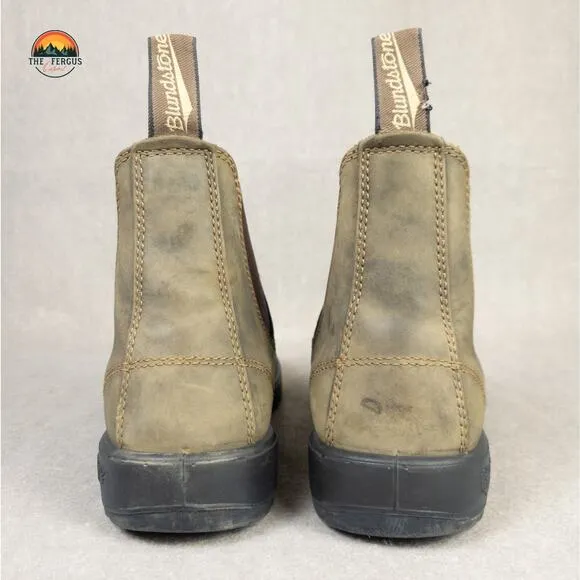 Blundstone Style 585 Brown Leather Boots Rustic Chore Barn Cabincore Size 8.5